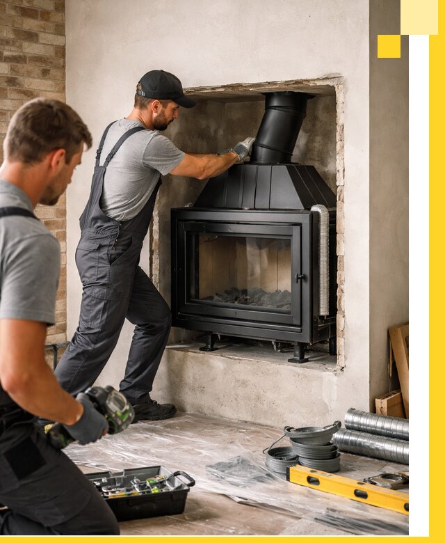 Установка каминных топок в Светлограде: монтаж, подключение