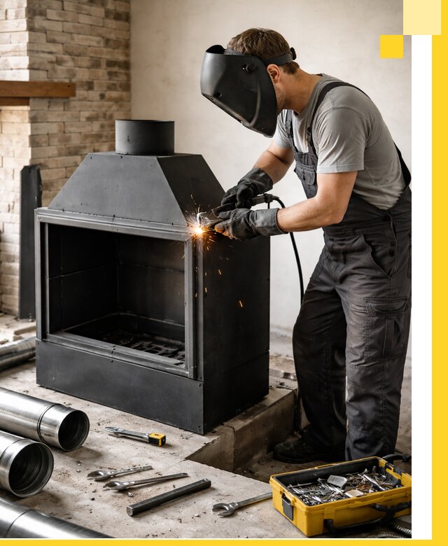 Продажа и установка металлических каминов в Светлограде под ключ