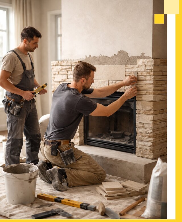 Установка и монтаж каминов для загородного дома в Светлограде