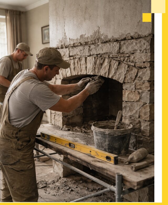 Изготовление каминов под ключ в Светлограде, монтаж и отделка