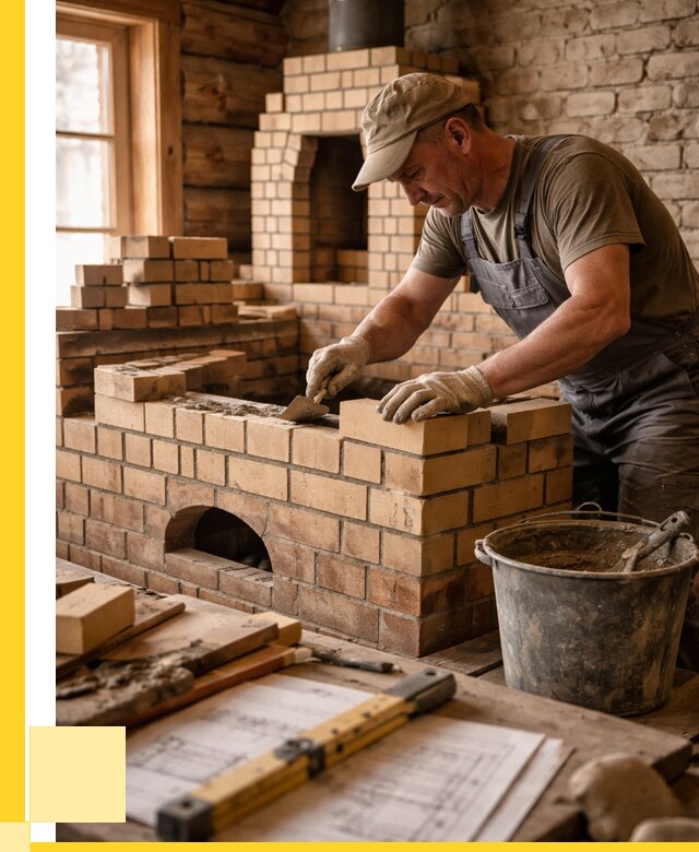 Кладка печей из кирпича в Светлограде цены от 30474 р. - ЭриданСвт