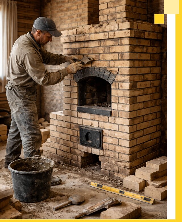 Кирпичные печи под ключ в Светлограде: проектирование и кладка