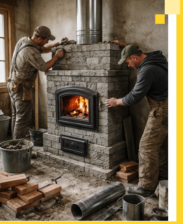 Производство, поставка и монтаж дровяных печей в Светлограде