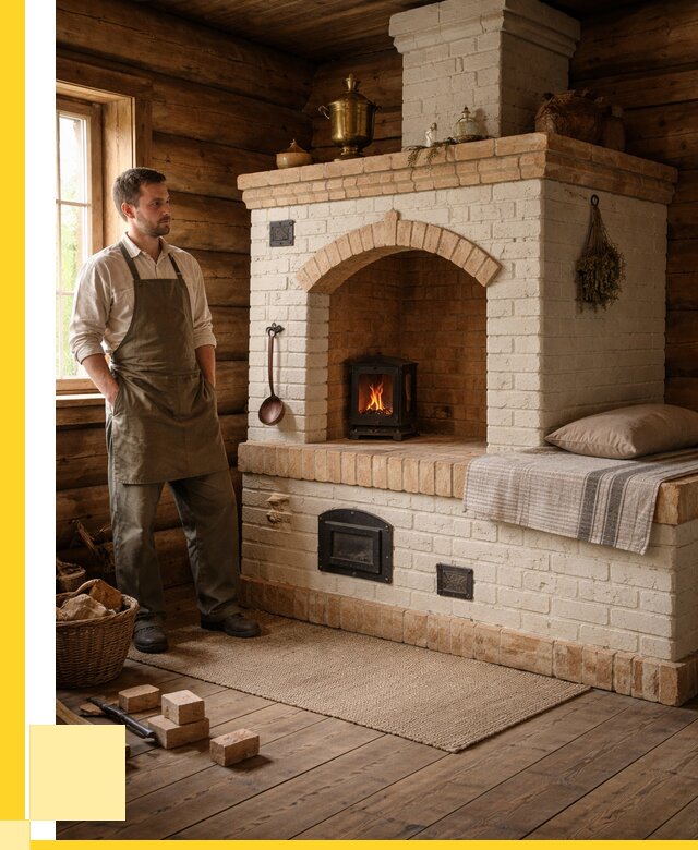 Русские печи с лежанкой под ключ в Светлограде от 152370 р. ЭриданСвт