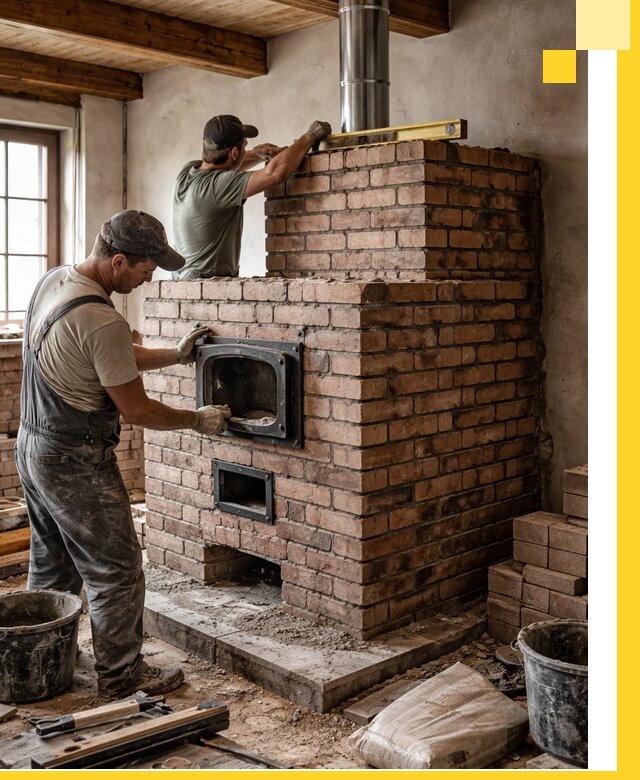 Печи для загородного дома под ключ в Светлограде — монтаж и сервис