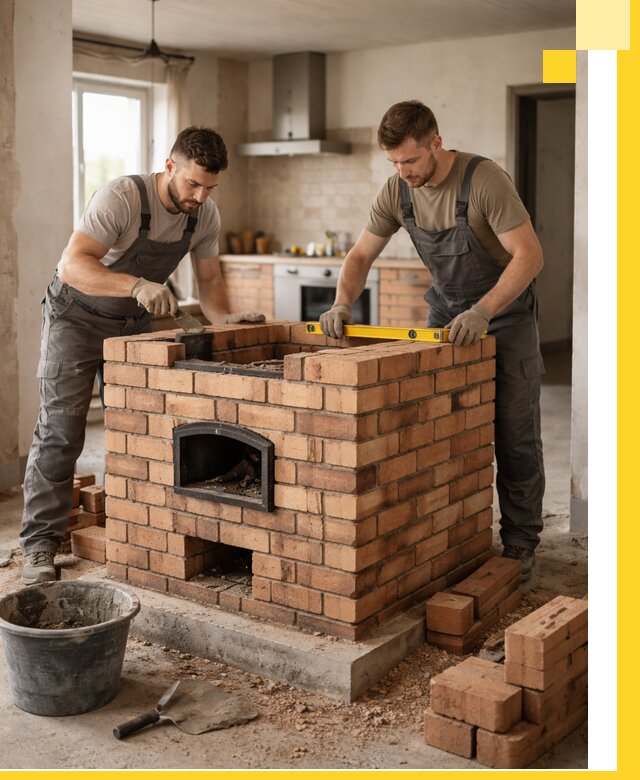 Установка и монтаж печей в частном доме в Светлограде под ключ