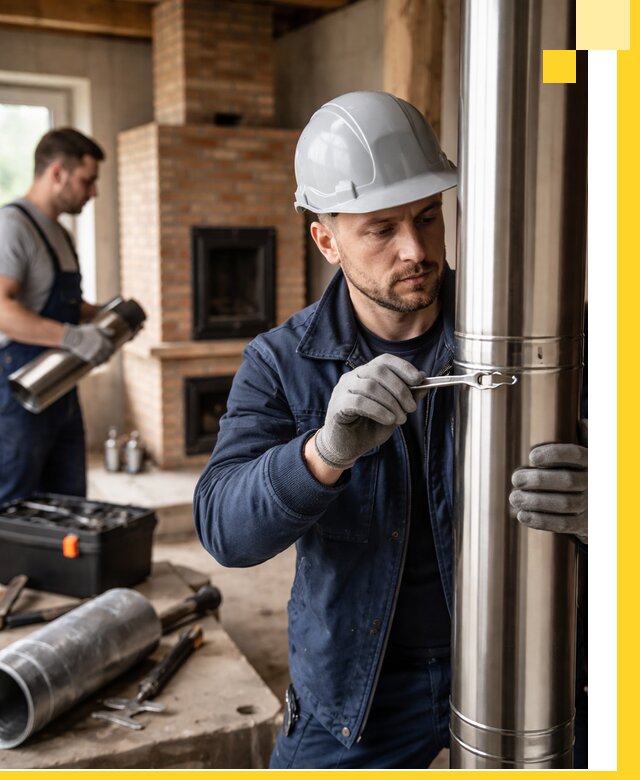 Профессиональный монтаж дымоходов для печей в Светлограде