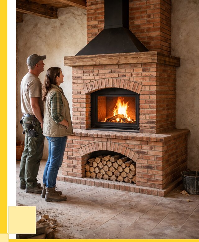 Печи камины из кирпича в Светлограде от 121896 р. | ЭриданСвт