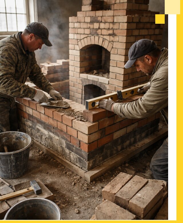 Изготовление и монтаж печей и каминов из кирпича в Светлограде