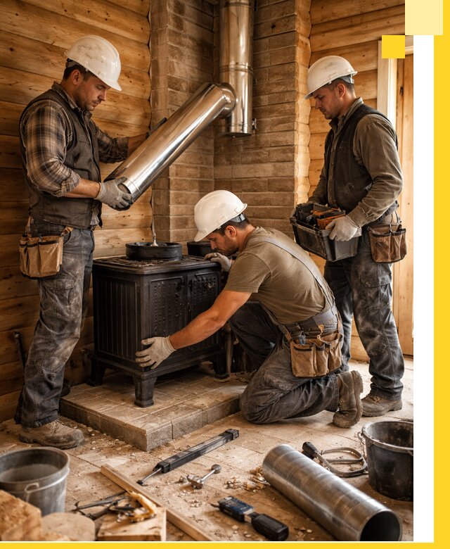 Профессиональный монтаж банных печей и дымоходов в Светлограде
