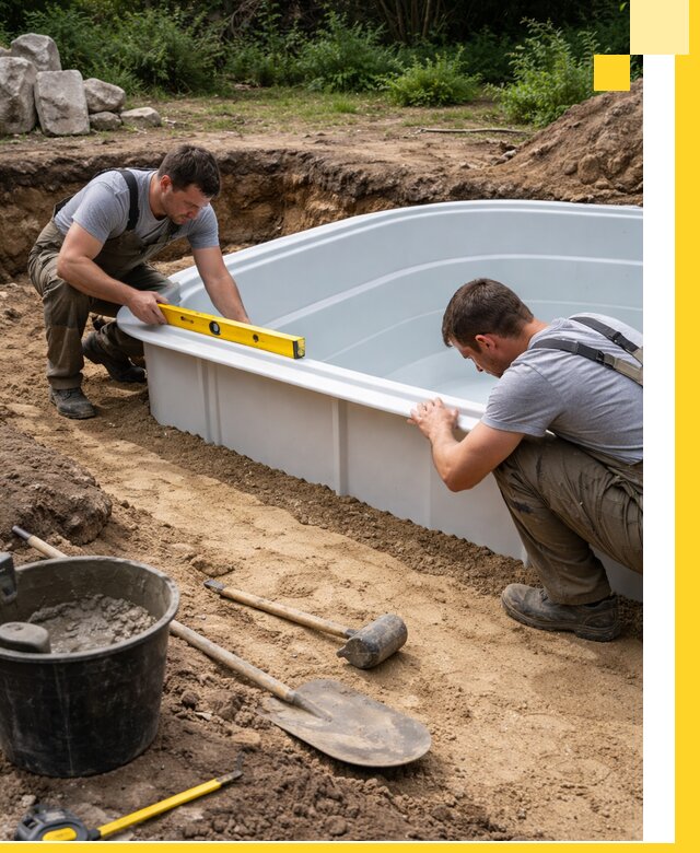 Производство и установка пластиковых бассейнов в Светлограде под ключ