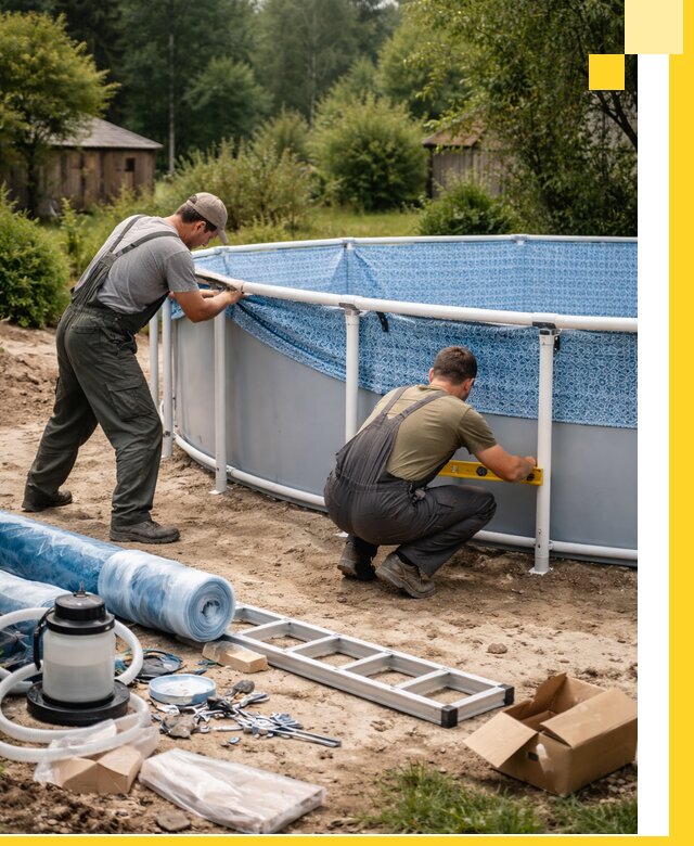 Установка и монтаж каркасных бассейнов в Светлограде под ключ