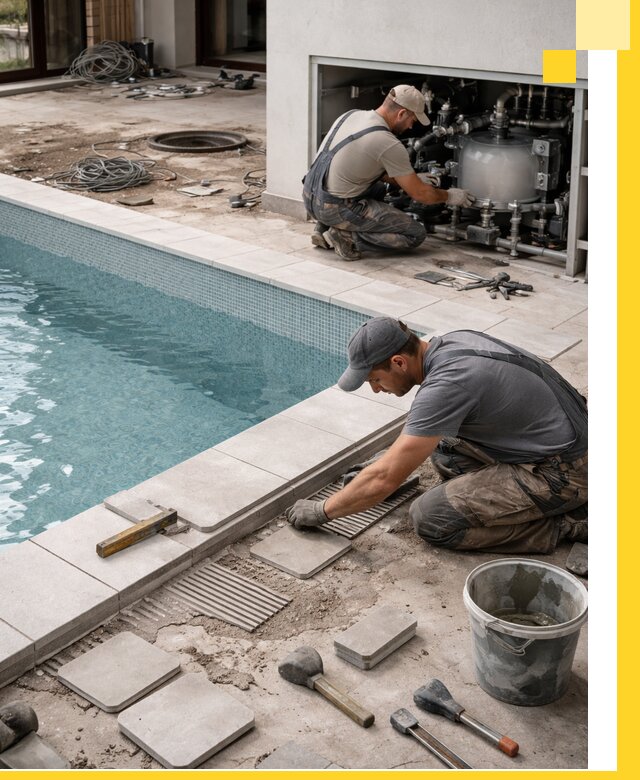 Строительство и монтаж бассейнов в коттедже в Светлограде