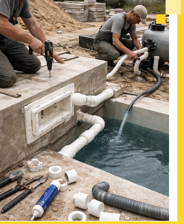 Строительство скиммерных бассейнов под ключ в Светлограде