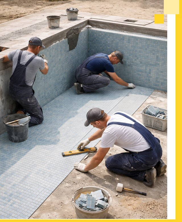 Укладка и установка плитки для бассейнов под ключ в Светлограде