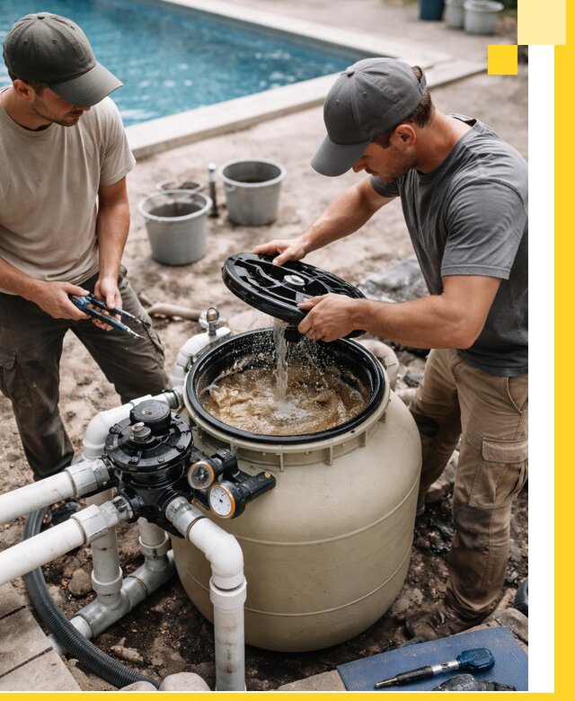 Установка и обслуживание песочных фильтров для бассейнов в Светлограде