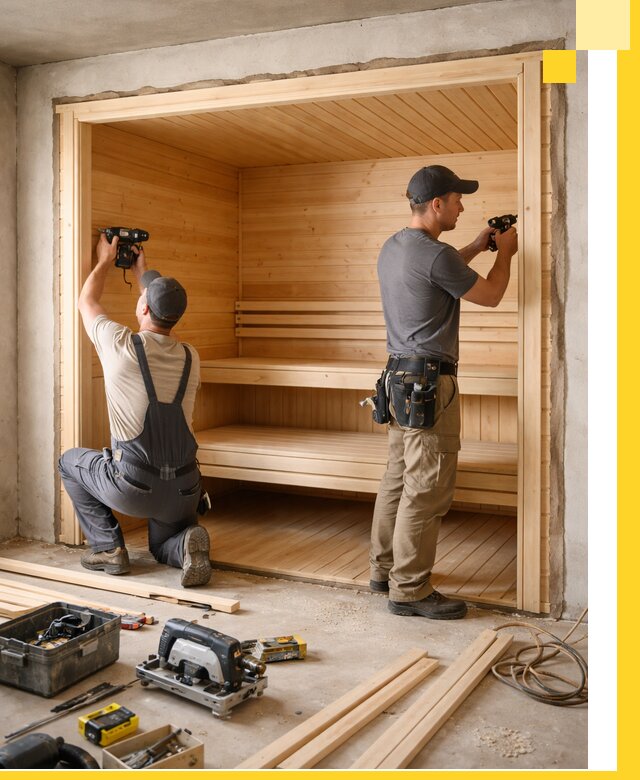 Монтаж саун под ключ в Светлограде — проектирование и установка