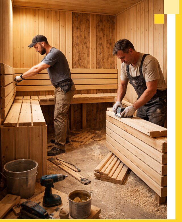 Профессиональный комплексный ремонт саун под ключ в Светлограде