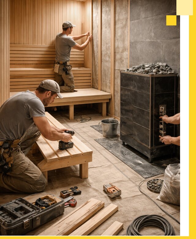 Дизайн и строительство интерьерных саун под ключ в Светлограде