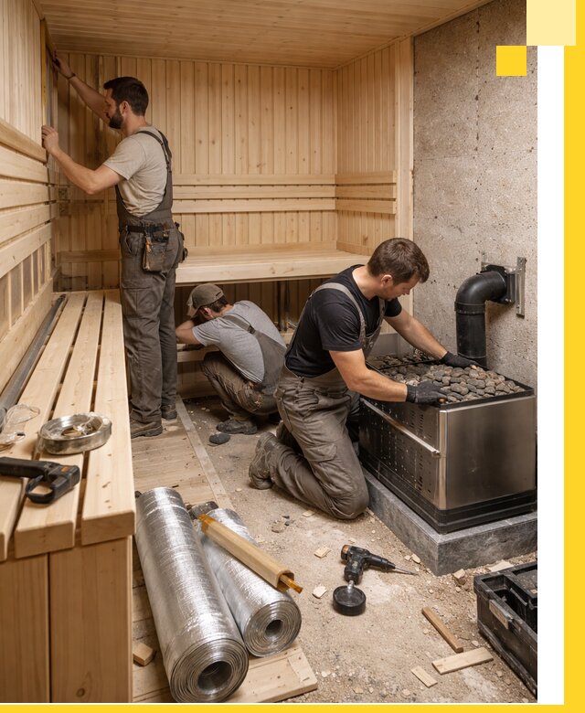 Индивидуальные сауны на заказ в Светлограде под ключ, проект и монтаж