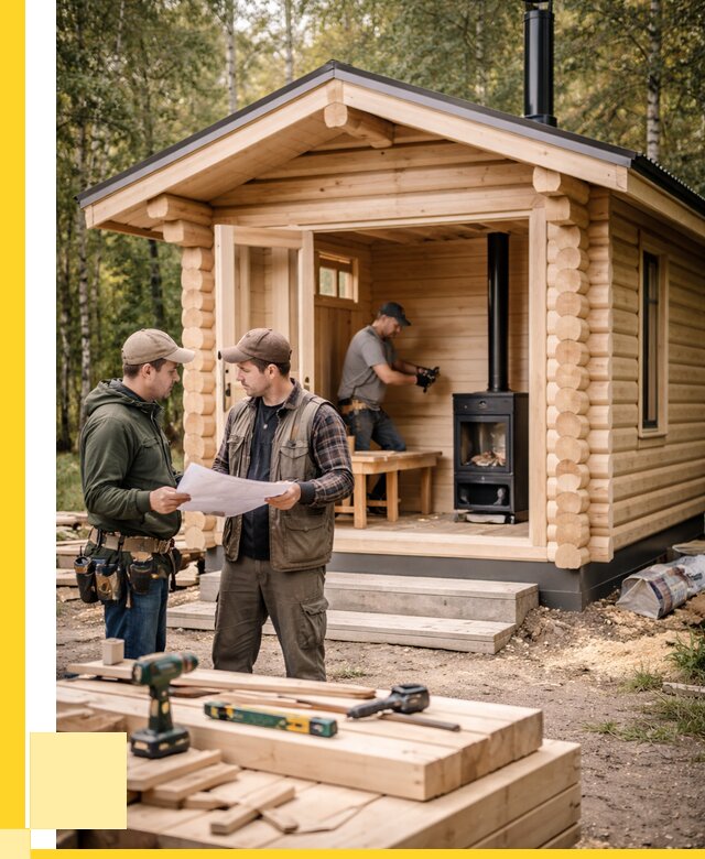 Монтаж бань под ключ в Светлограде — от 203160 р. | ЭриданСвт