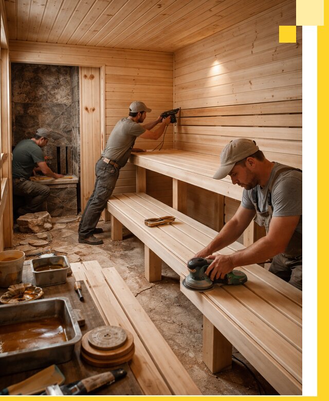 Профессиональная отделка бань в Светлограде под ключ, с гарантией