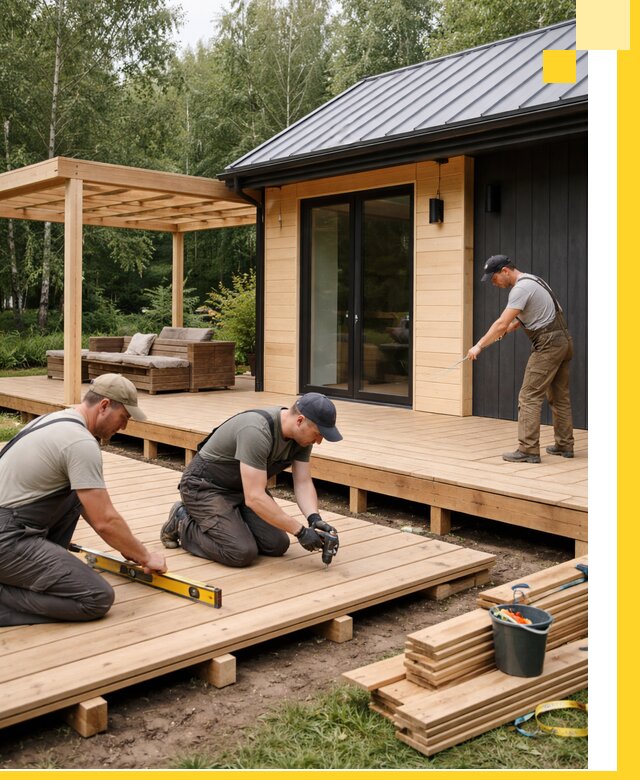 Строительство бань с террасой и бассейном под ключ в Светлограде