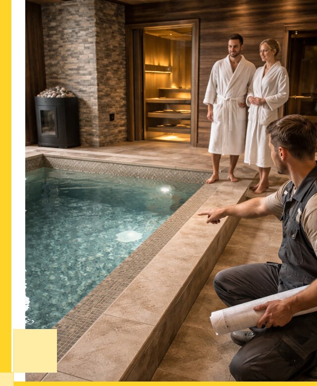 Проект бани с бассейном под ключ в Светлограде от 66027 р. | ЭриданСвт