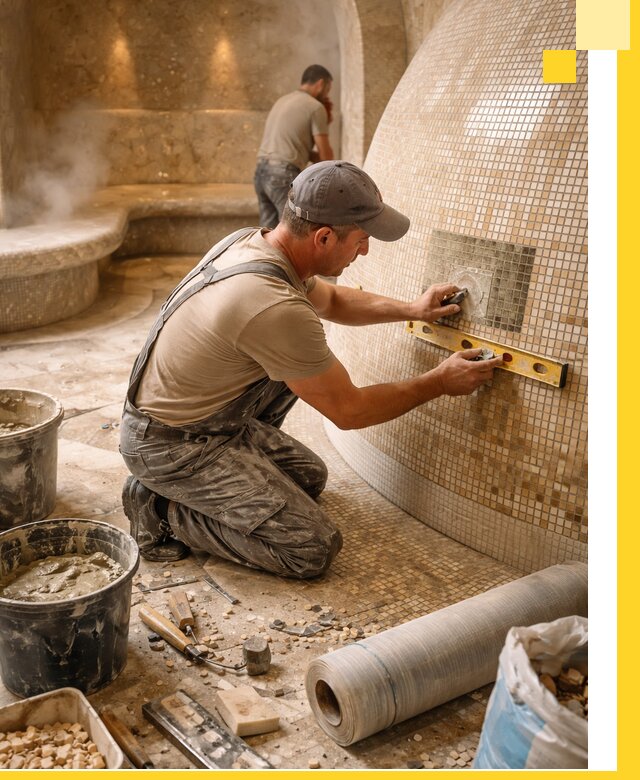 Хамам под ключ в Светлограде: проектирование, строительство, отделка