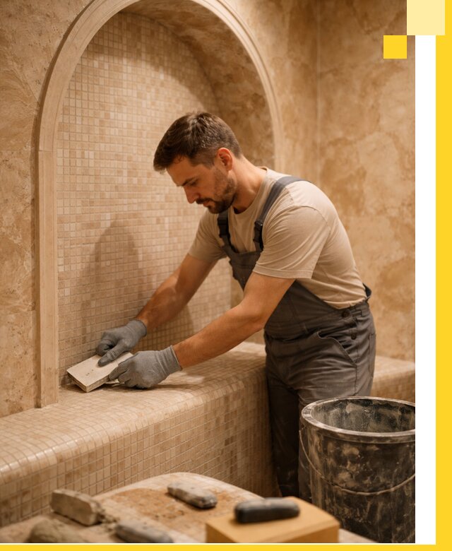 Профессиональная отделка хамамов с мозаикой под ключ в Светлограде