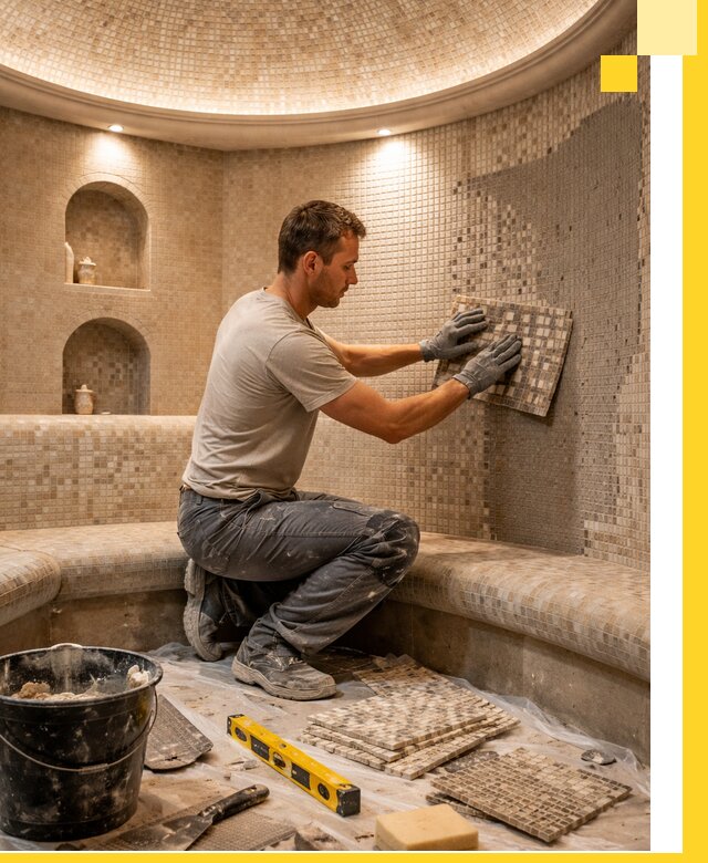 Устройство и монтаж домашнего хамама под ключ в Светлограде