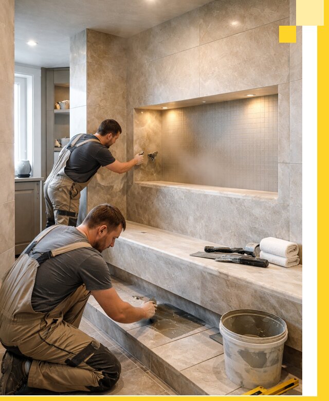 Профессиональное строительство хамама в квартире в Светлограде