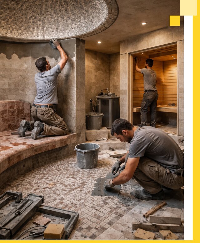 Проект и строительство хамама бани и сауны под ключ в Светлограде