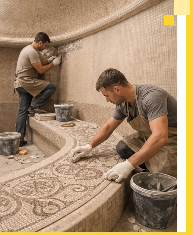 Плитка для хамама в Светлограде, укладка, подбор и поставка