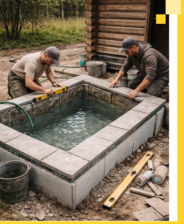 Изготовление и установка холодных купелей под ключ в Светлограде